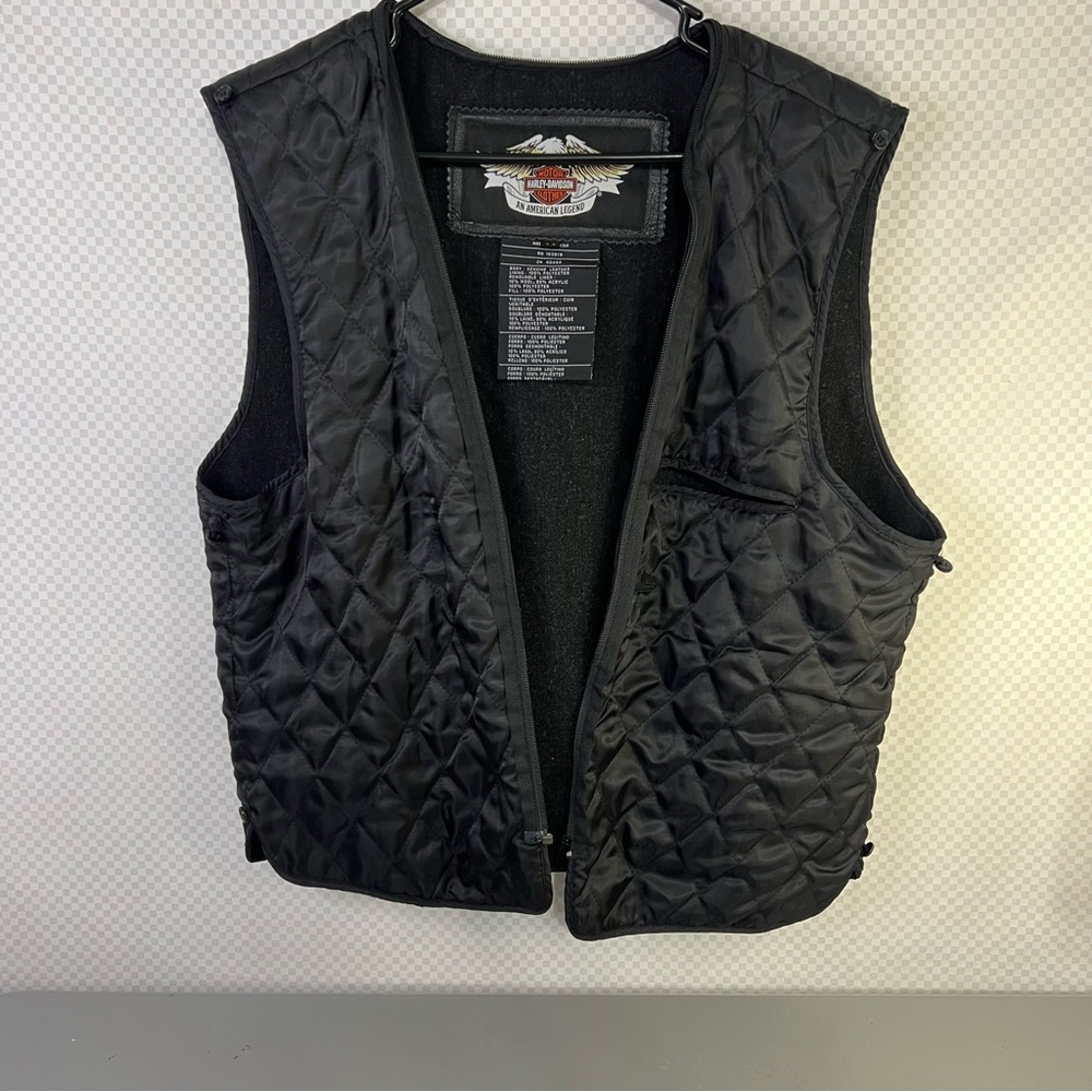 Harley Davidson Insulated Removable Vest Liner Mens Sz Medium Zipper‎ Motorcycle